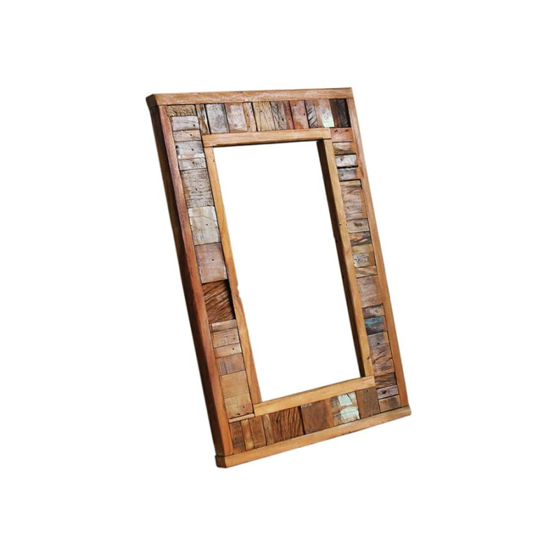 Moldura Para Espelho Em Madeira De Demolição 0 60 X 40 Sem Moldura Para Espelho Em Madeira De, 60 X 40 Mirror Frame