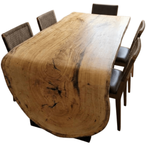 mesa-cascata-prancha-curva-madeira-clara-nobre-tronco-organico-sala-de-jantar