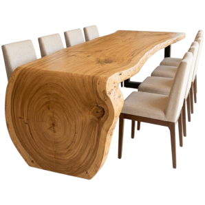 mesa-prancha-curva-estilo-cascata-em-tora-inteirica-de-madeira-nobre