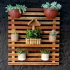 Jardim Vertical de parede em Madeira-1,00 x 0,90m ambiente