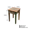 MESA CANTO FILETADA CL 0,40X0,40M 120033