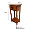 MESA DE CABECEIRA 2T 1G 30X20 NT LM PAULESTAC