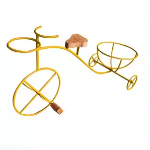 Bicicleta Suporte Vasos Ferro Decoração
