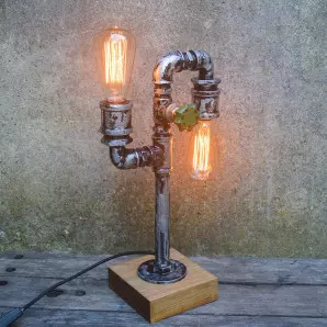 LUMINÁRIA INDUSTRIAL DE TUBO VINTAGE 45CM