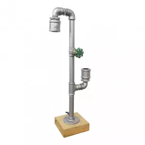 LUMINÁRIA INDUSTRIAL REGISTRO 2 BOCAL LUZ ROZA 123638