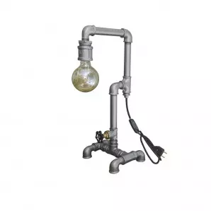 Luminária Industrial de tubo Vintage 1 bocal